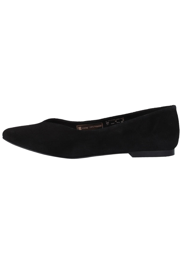 Bugatti Ballerinas Veloursleder Schwarz - surf4shoes