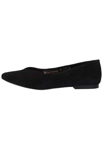 Bugatti Ballerinas Veloursleder Schwarz - surf4shoes