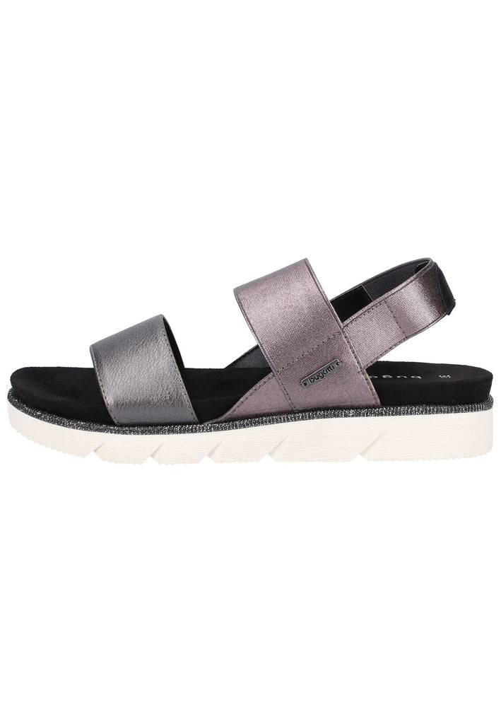Bugatti Sandalen Lederimitat Dunkelgrau - surf4shoes