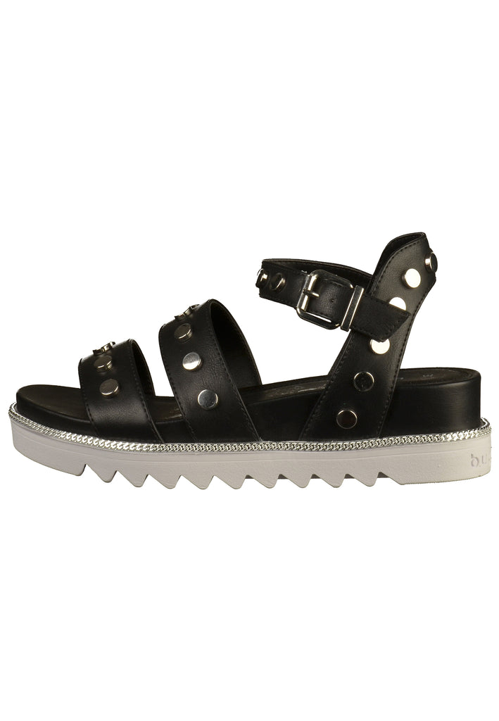 Bugatti Sandalen Lederimitat Schwarz - surf4shoes