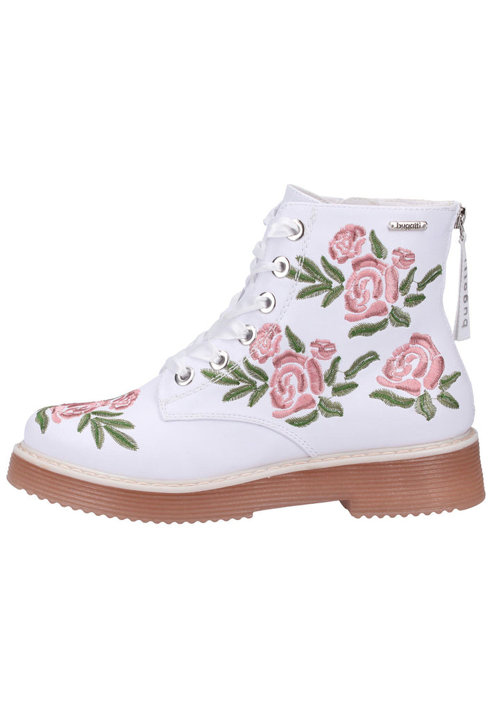 Bugatti Stiefelette Lederimitat Weiß - surf4shoes