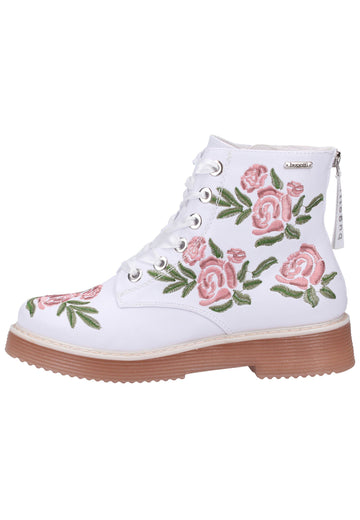 Bugatti Stiefelette Lederimitat Weiß - surf4shoes