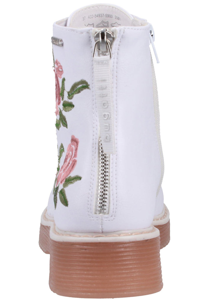 Bugatti Stiefelette Lederimitat Weiß - surf4shoes