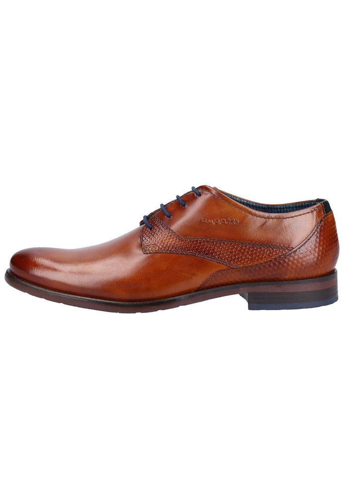 Bugatti Businessschuhe Glattleder Cognac - surf4shoes