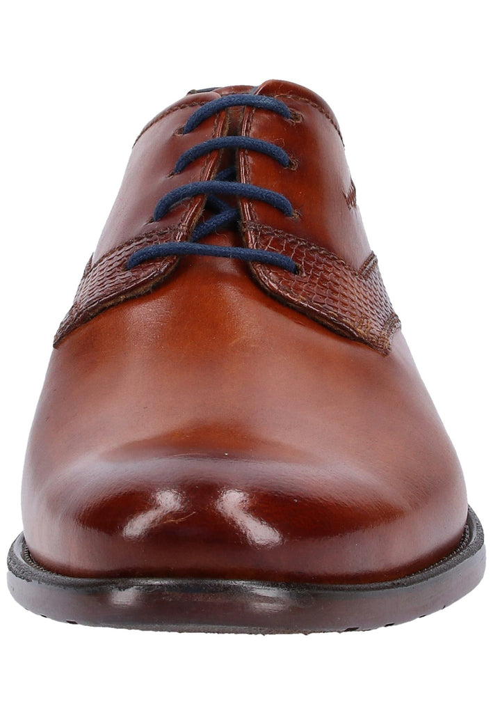 Bugatti Businessschuhe Glattleder Cognac - surf4shoes