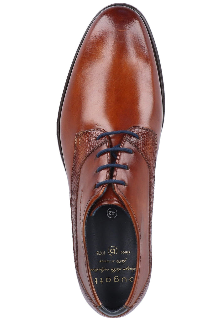 Bugatti Businessschuhe Glattleder Cognac - surf4shoes