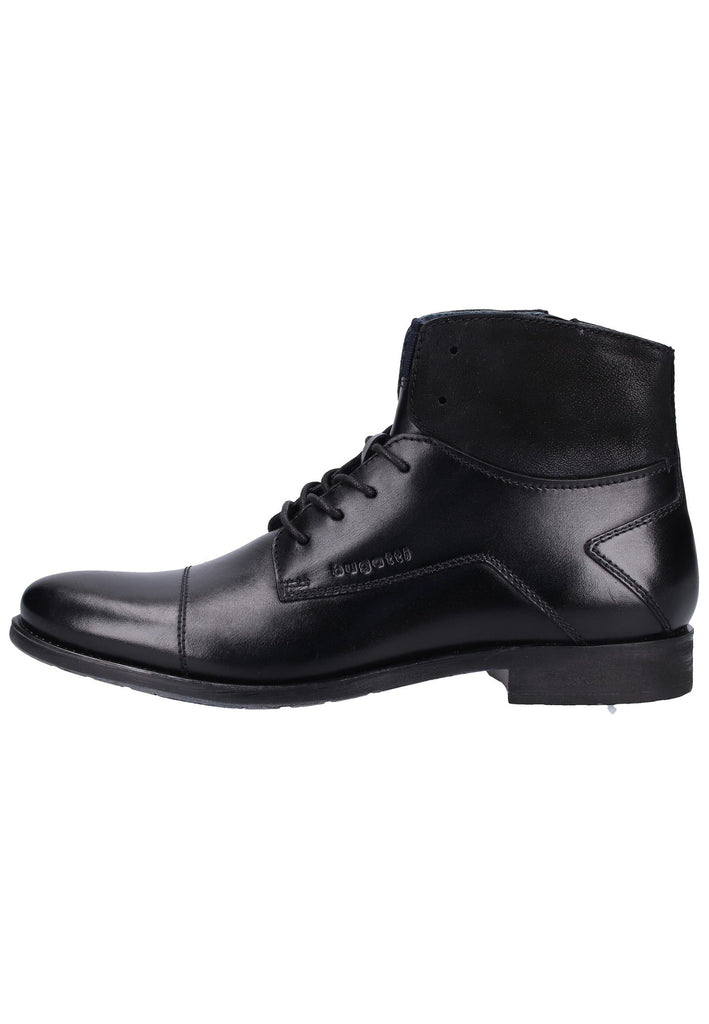 Bugatti Stiefelette Nappaleder Schwarz - surf4shoes