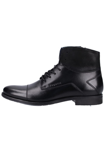 Bugatti Stiefelette Nappaleder Schwarz - surf4shoes