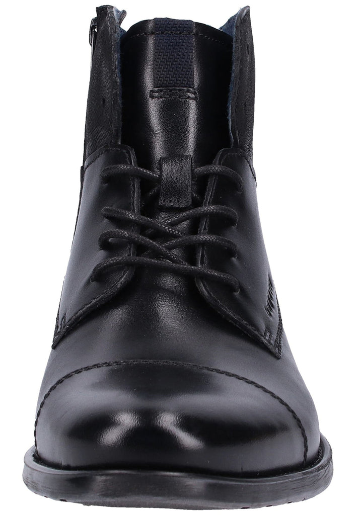 Bugatti Stiefelette Nappaleder Schwarz - surf4shoes