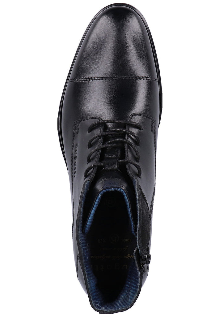 Bugatti Stiefelette Nappaleder Schwarz - surf4shoes