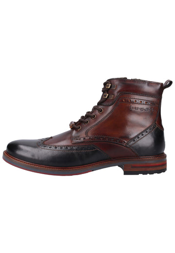 Bugatti Stiefelette Glattleder Dunkelgrau - surf4shoes