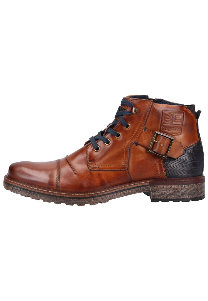 Bugatti Stiefelette Glattleder Cognac Warmfutter - surf4shoes