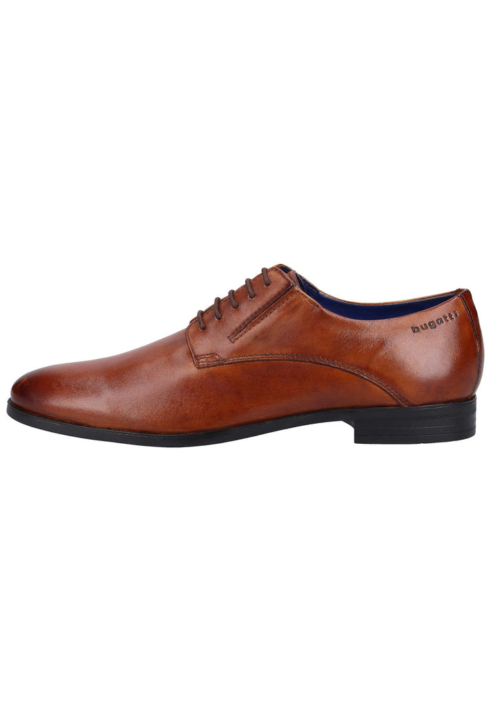 Bugatti Businessschuhe Glattleder Cognac - surf4shoes