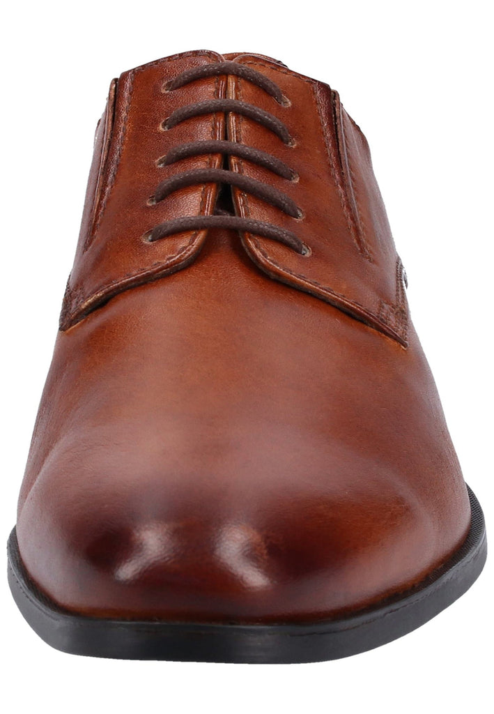 Bugatti Businessschuhe Glattleder Cognac - surf4shoes