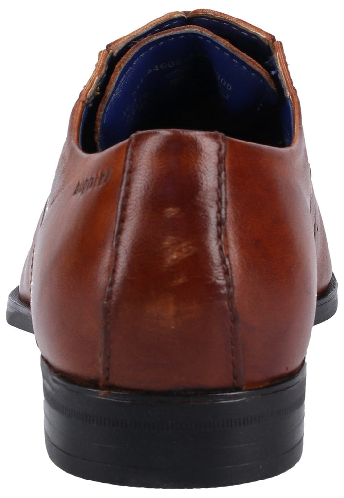 Bugatti Businessschuhe Glattleder Cognac - surf4shoes