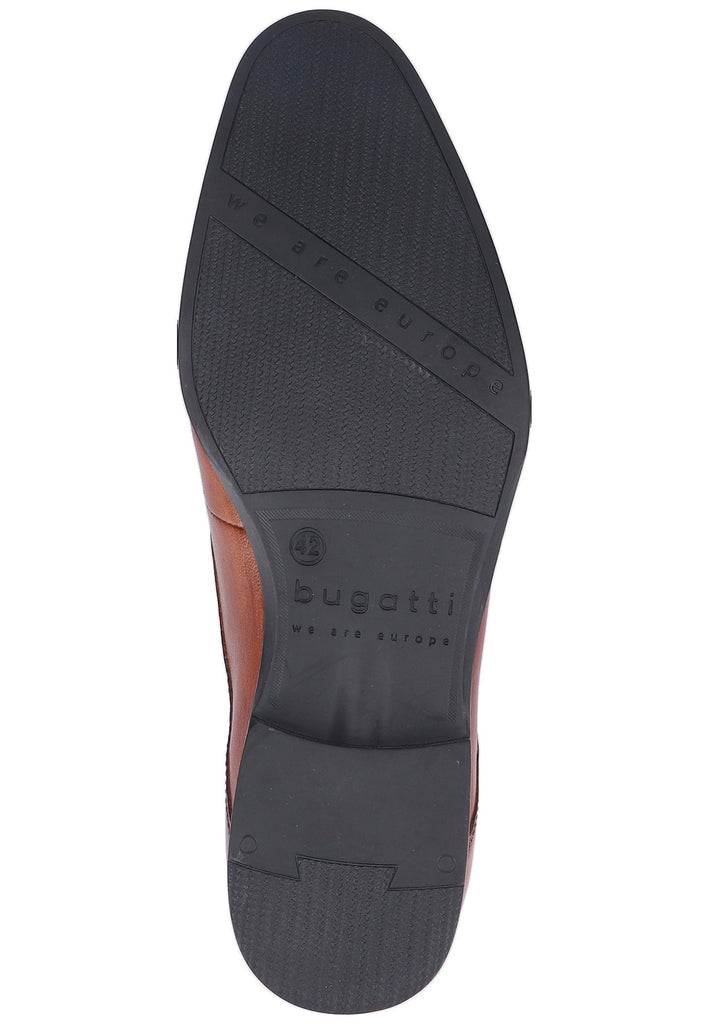 Bugatti Businessschuhe Glattleder Cognac - surf4shoes