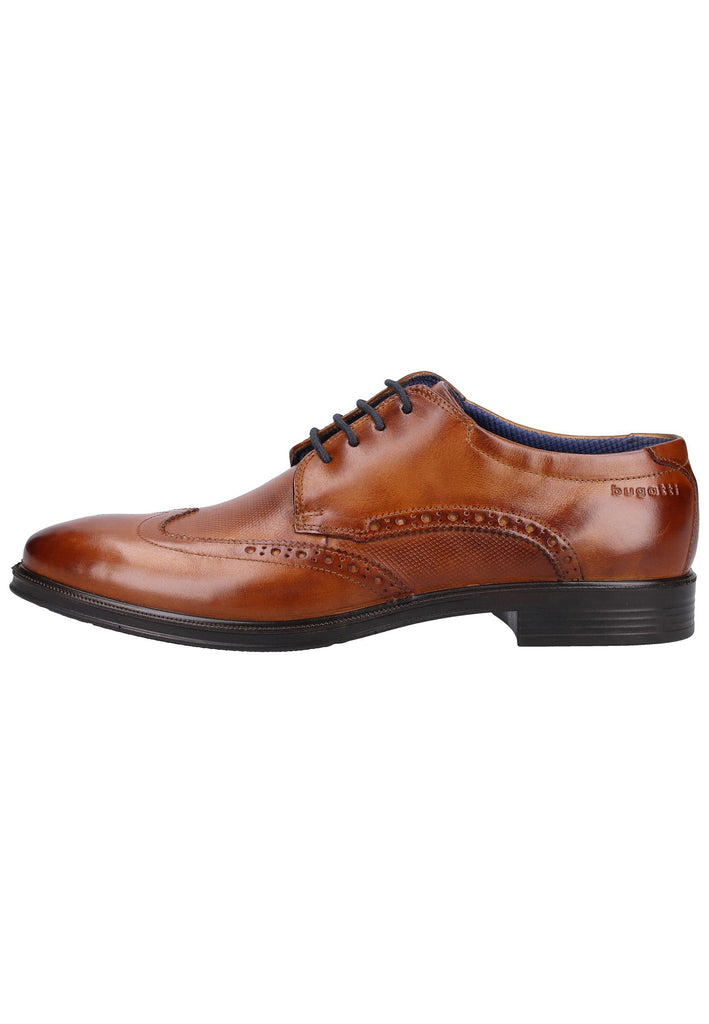 Bugatti Businessschuhe Glattleder Cognac - surf4shoes