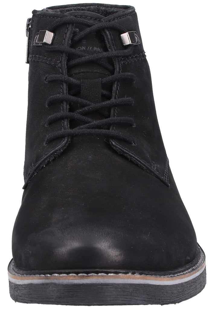 Bugatti Stiefelette Nubukleder Schwarz Warmfutter - surf4shoes