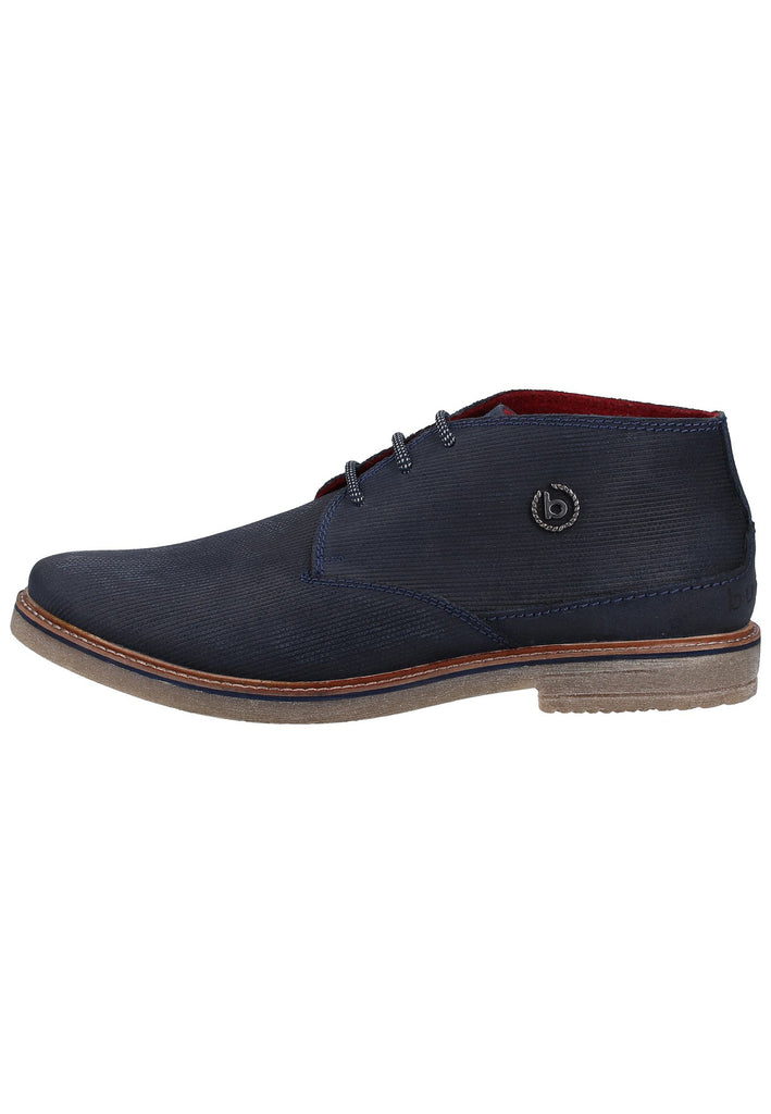 Bugatti Halbschuhe Veloursleder Dunkelblau - surf4shoes