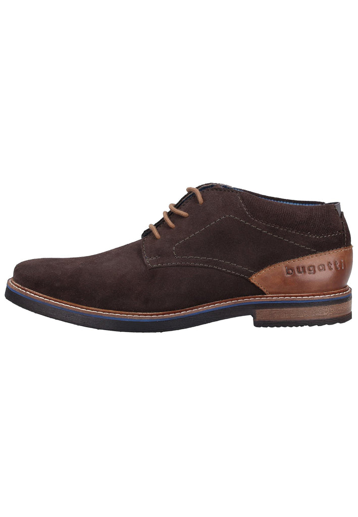 Bugatti Halbschuhe Veloursleder Dunkelgrau - surf4shoes