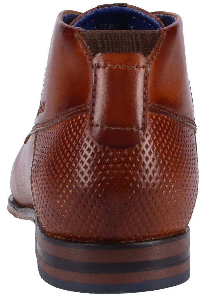 Bugatti Halbschuhe Glattleder Cognac - surf4shoes