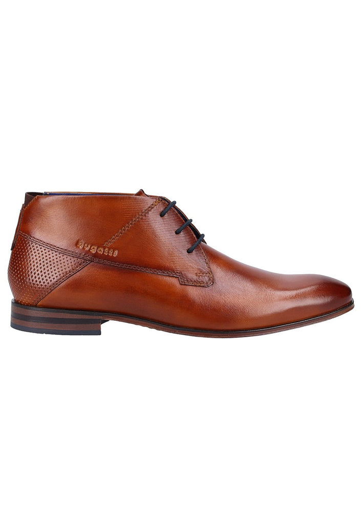 Bugatti Halbschuhe Glattleder Cognac - surf4shoes