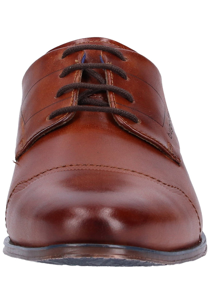 Bugatti Businessschuhe Glattleder Cognac - surf4shoes