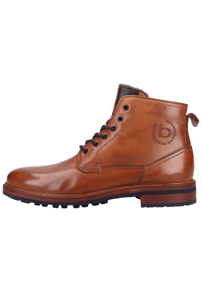 Bugatti Stiefelette Nappaleder Cognac Warmfutter - surf4shoes