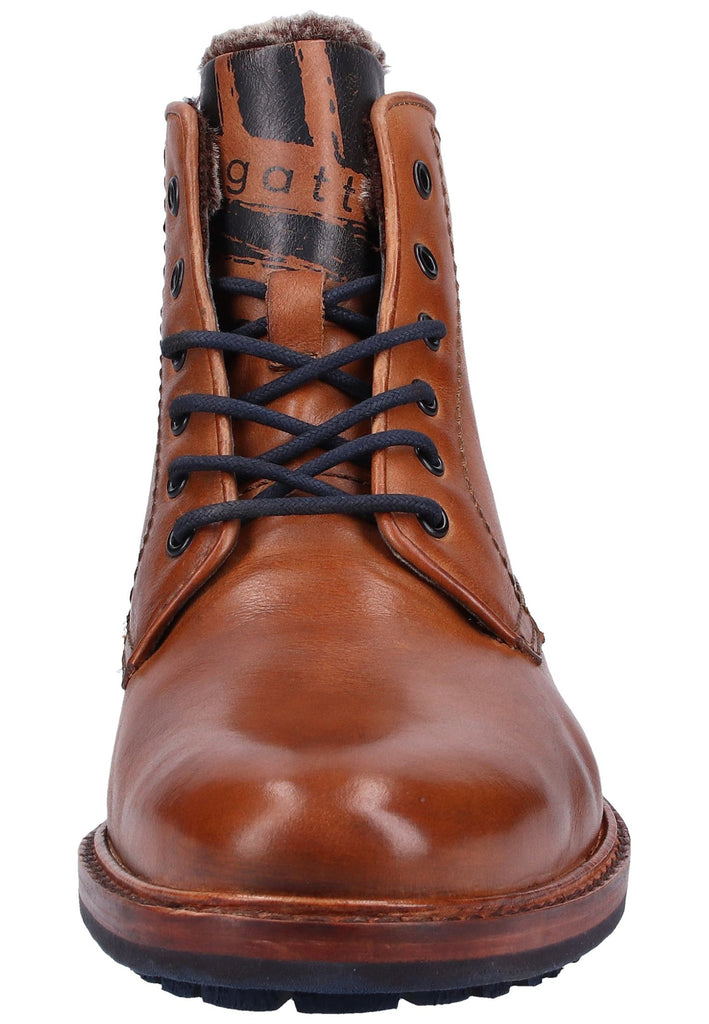 Bugatti Stiefelette Nappaleder Cognac Warmfutter - surf4shoes