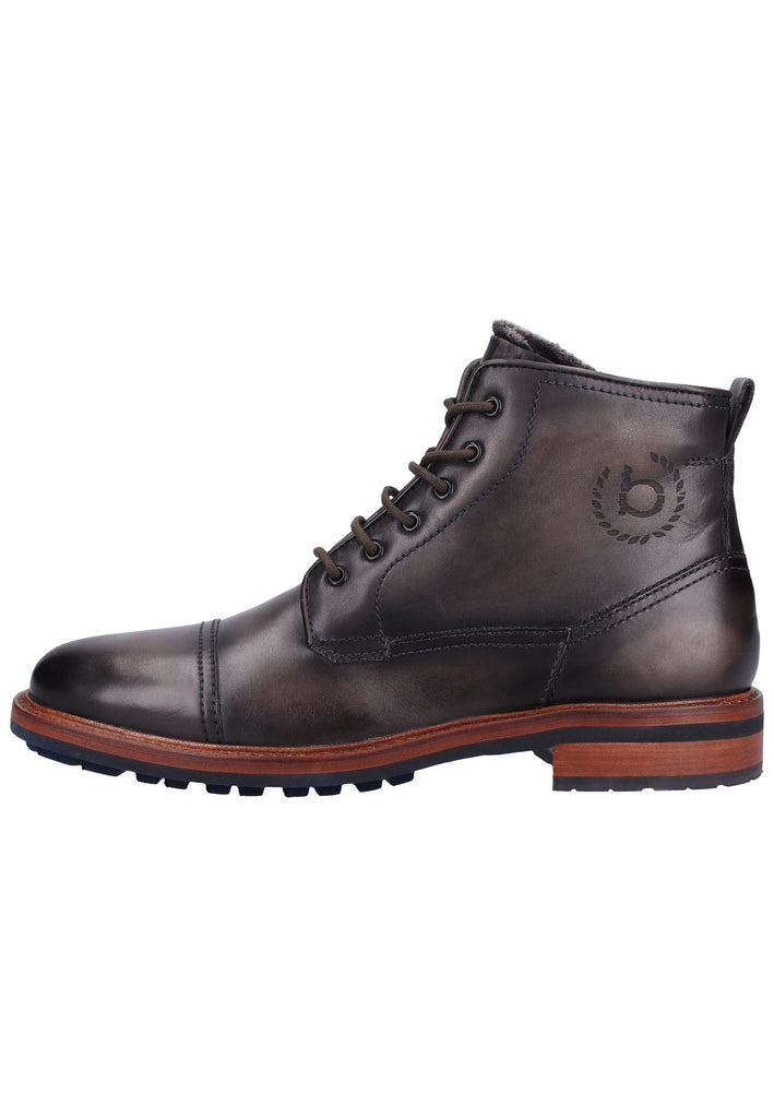 Bugatti Stiefelette Glattleder Dunkelgrau Warmfutter - surf4shoes