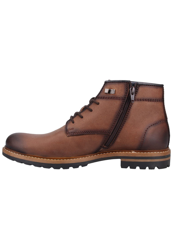Bugatti Stiefelette Glattleder Braun - surf4shoes
