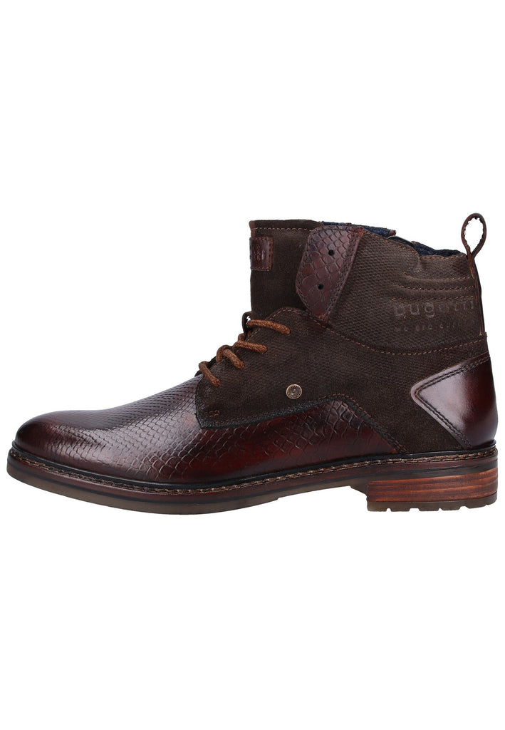 Bugatti Stiefelette Leder Dunkelbraun - surf4shoes