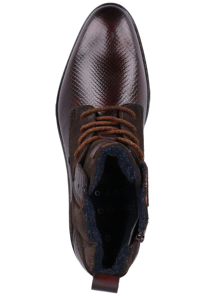 Bugatti Stiefelette Leder Dunkelbraun - surf4shoes