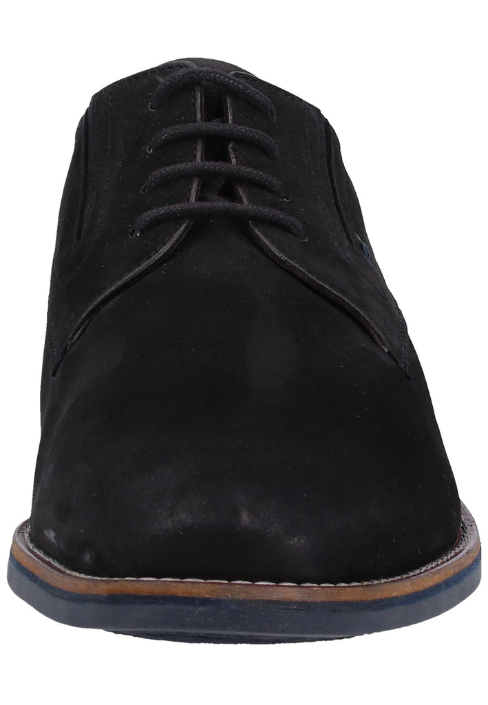 Bugatti Businessschuhe Nubukleder Schwarz - surf4shoes