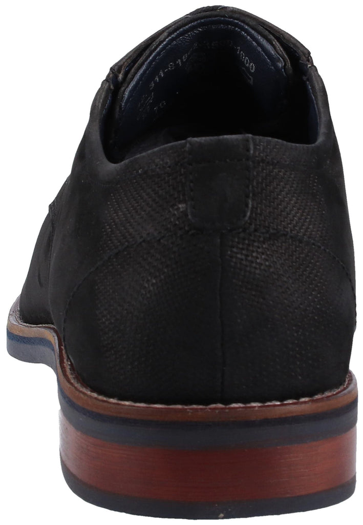 Bugatti Businessschuhe Nubukleder Schwarz - surf4shoes