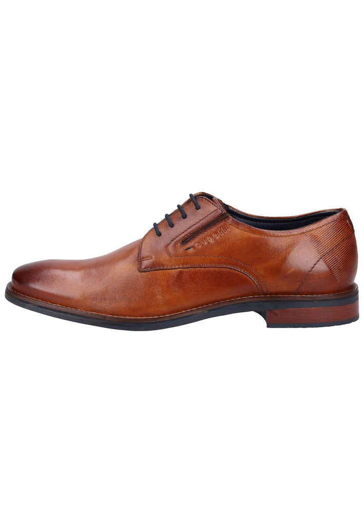Bugatti Businessschuhe Glattleder Cognac - surf4shoes