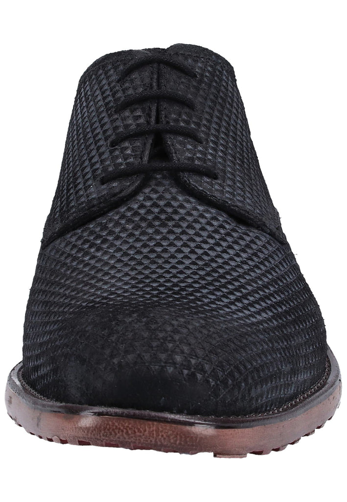 Bugatti Businessschuhe Veloursleder Schwarz - surf4shoes