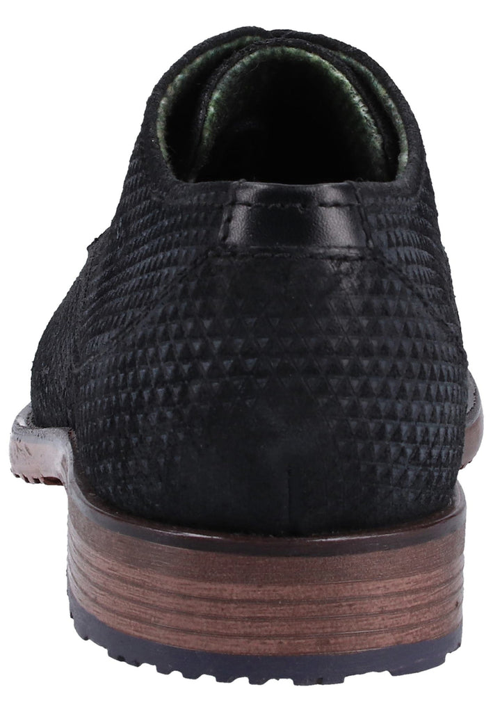 Bugatti Businessschuhe Veloursleder Schwarz - surf4shoes