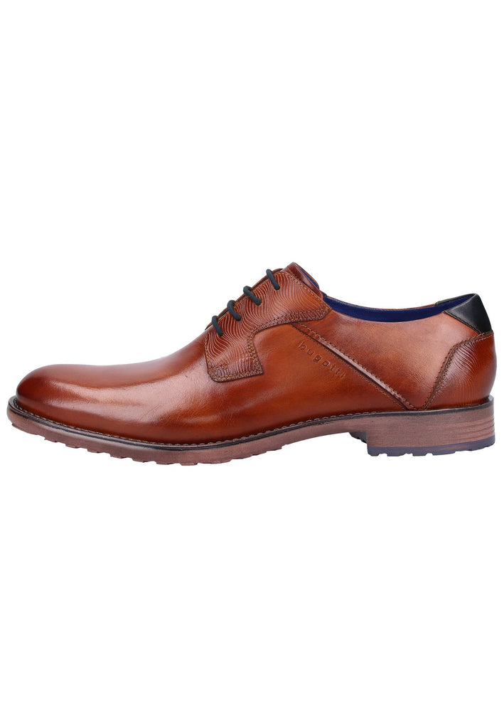 Bugatti Businessschuhe Glattleder Cognac - surf4shoes