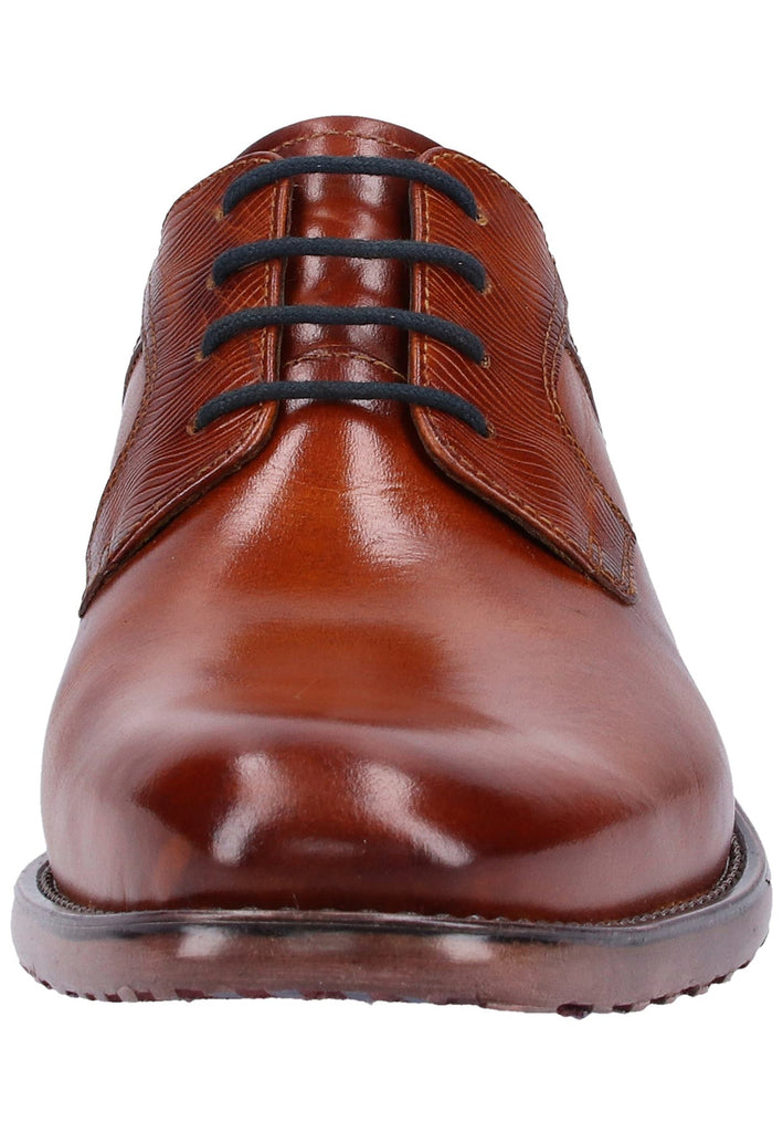 Bugatti Businessschuhe Glattleder Cognac - surf4shoes
