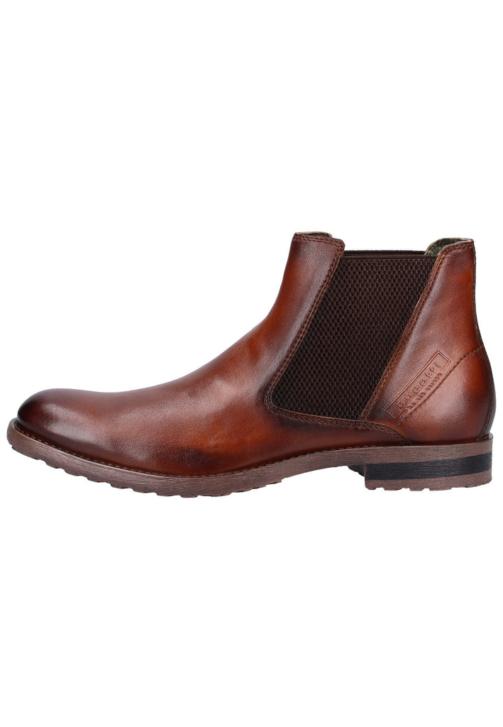 Bugatti Stiefelette Glattleder Cognac - surf4shoes