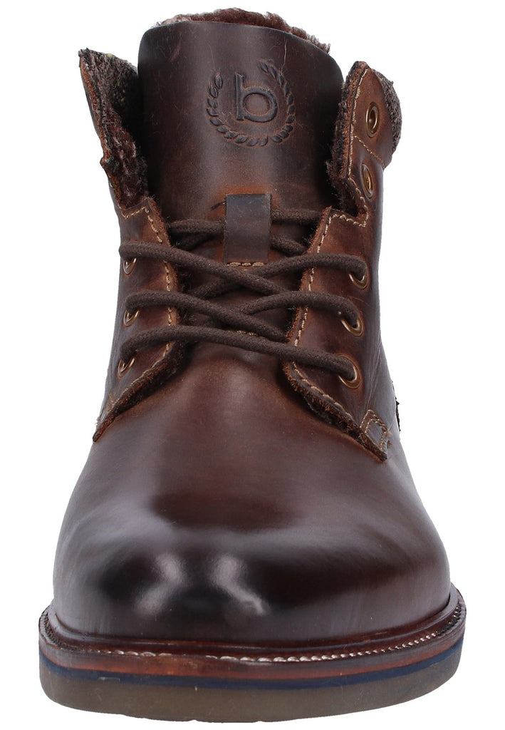 Bugatti Stiefelette Leder/Textil Dunkelbraun Warmfutter - surf4shoes