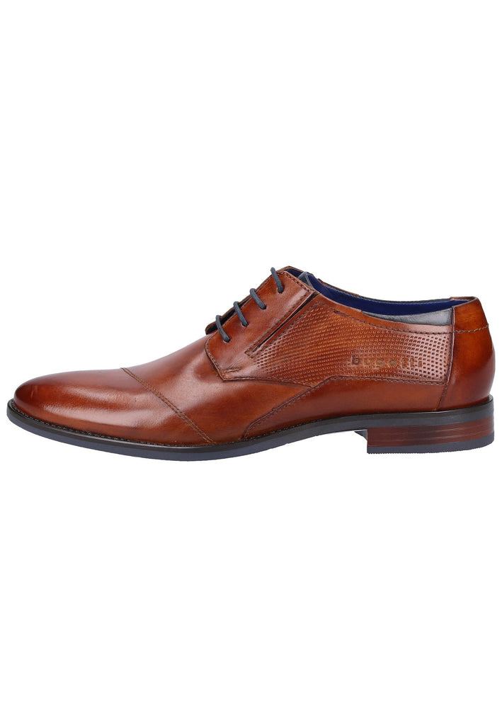 Bugatti Businessschuhe Glattleder Cognac - surf4shoes