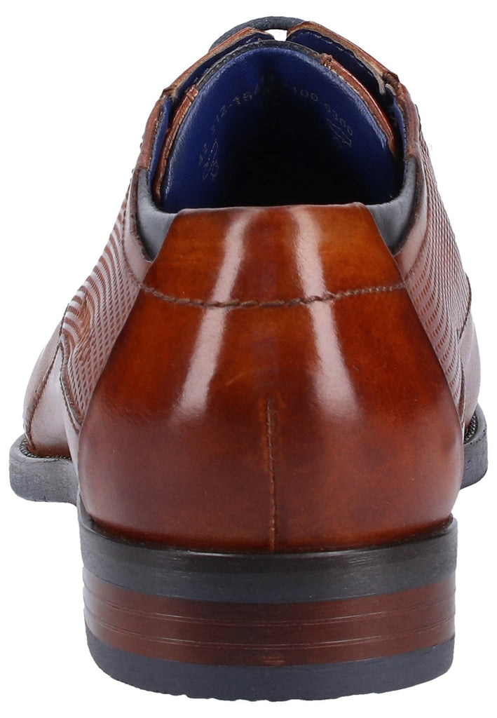 Bugatti Businessschuhe Glattleder Cognac - surf4shoes