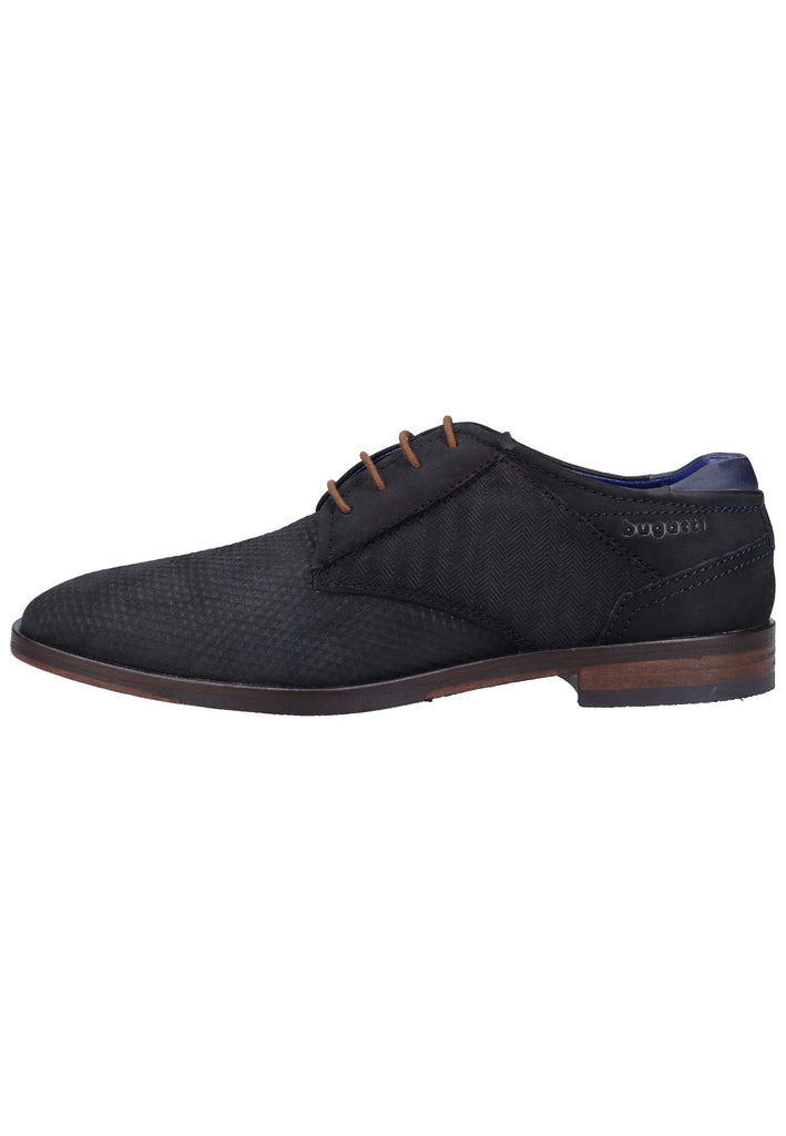 Bugatti Businessschuhe Nubukleder Dunkelblau - surf4shoes