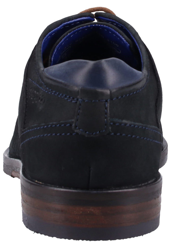 Bugatti Businessschuhe Nubukleder Dunkelblau - surf4shoes