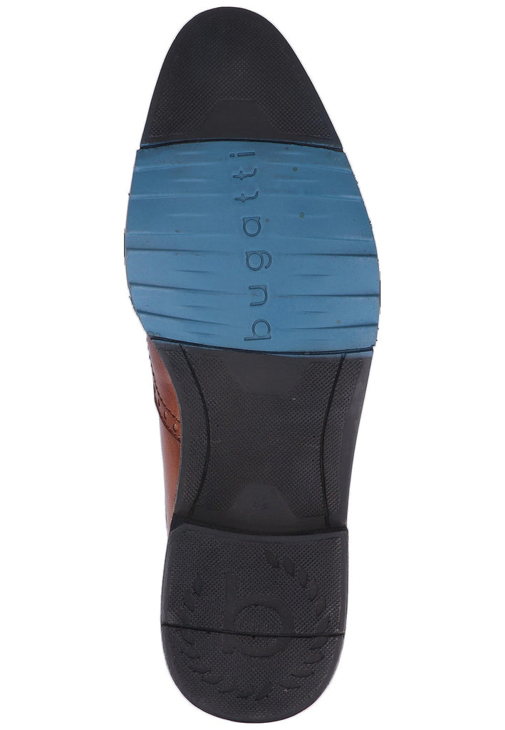 Bugatti Halbschuhe Glattleder Cognac - surf4shoes