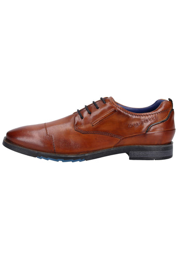 Bugatti Businessschuhe Glattleder Cognac - surf4shoes