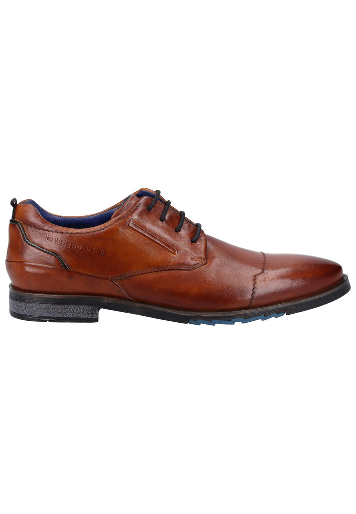 Bugatti Businessschuhe Glattleder Cognac - surf4shoes