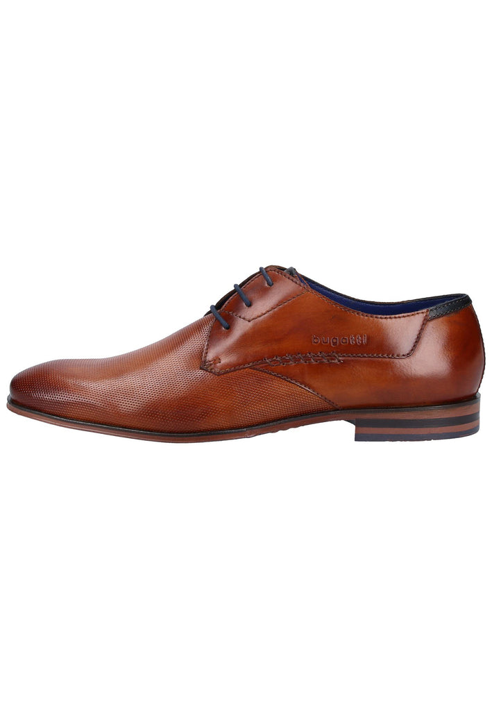 Bugatti Businessschuhe Glattleder Cognac - surf4shoes